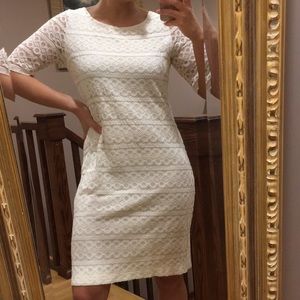 Lace pearl/cream colored dress